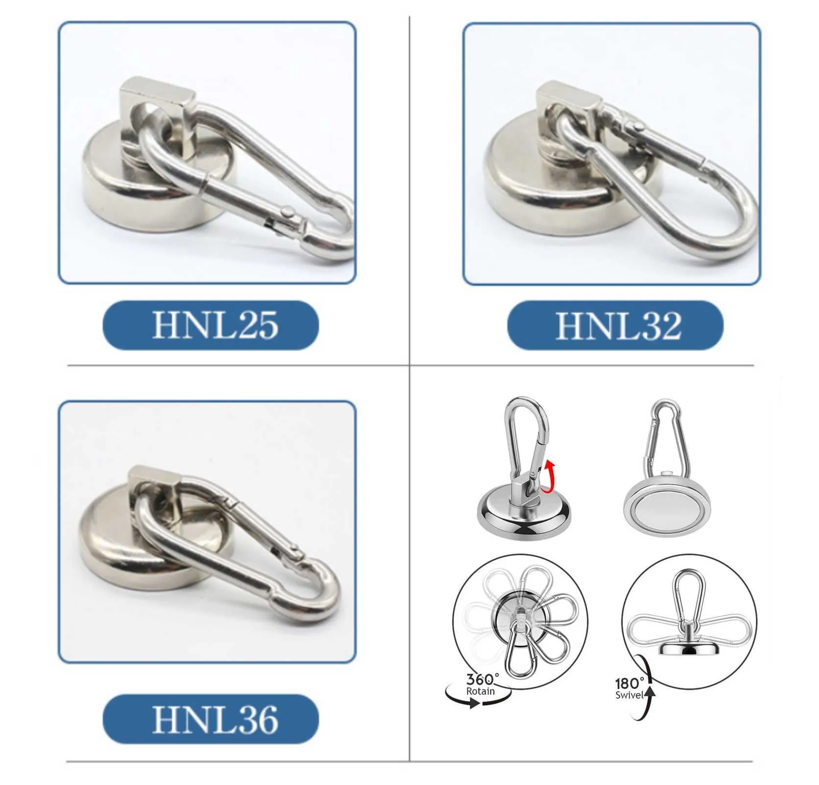 10pcs Magnetic Climbing Hook