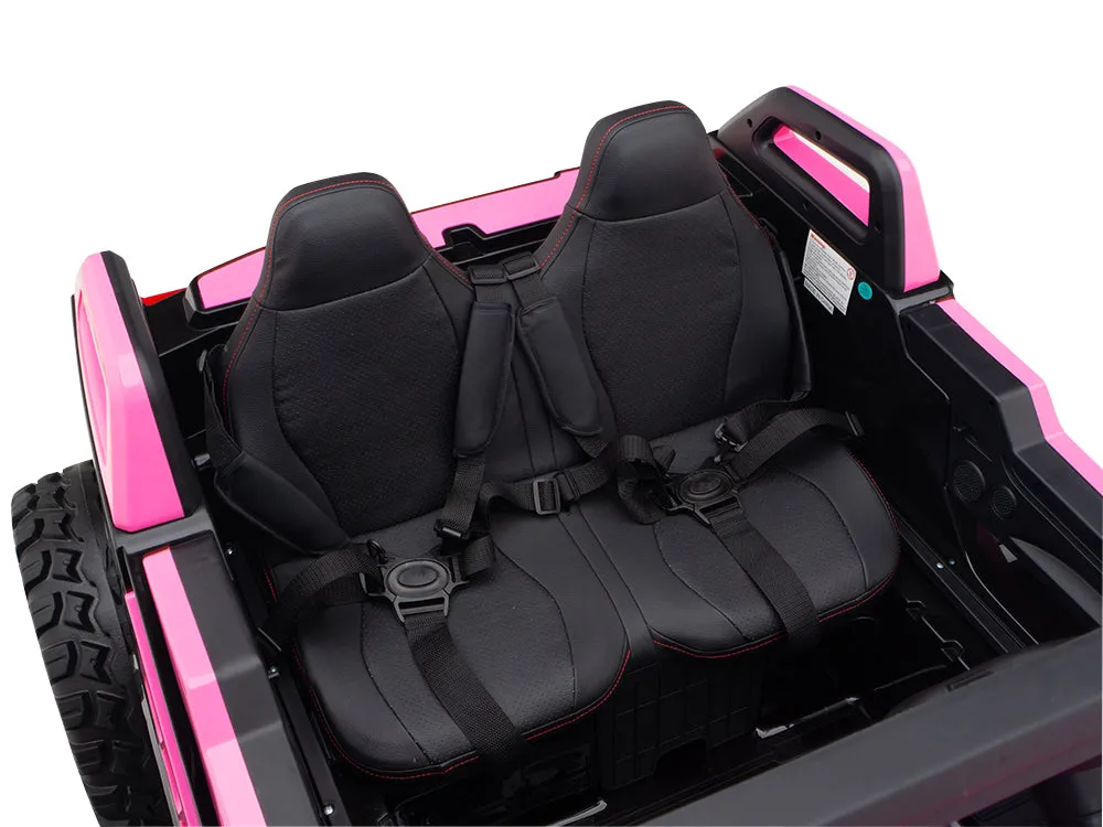 24V Red Tiger All Terrain UTV Ride on Buggy with Remote - Pink