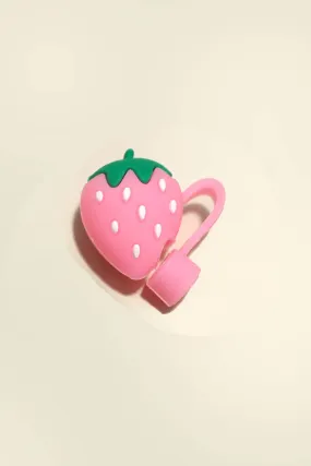 40oz  SILICONE TUMBLER  STYLE STRAW COVER CAP | 40BT1921: STRAWBERRY RED