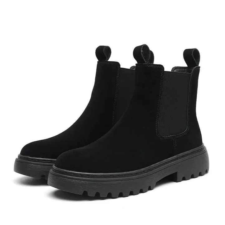 Cuzcare Women Orthopedic Ankle Boots Chunky Sole