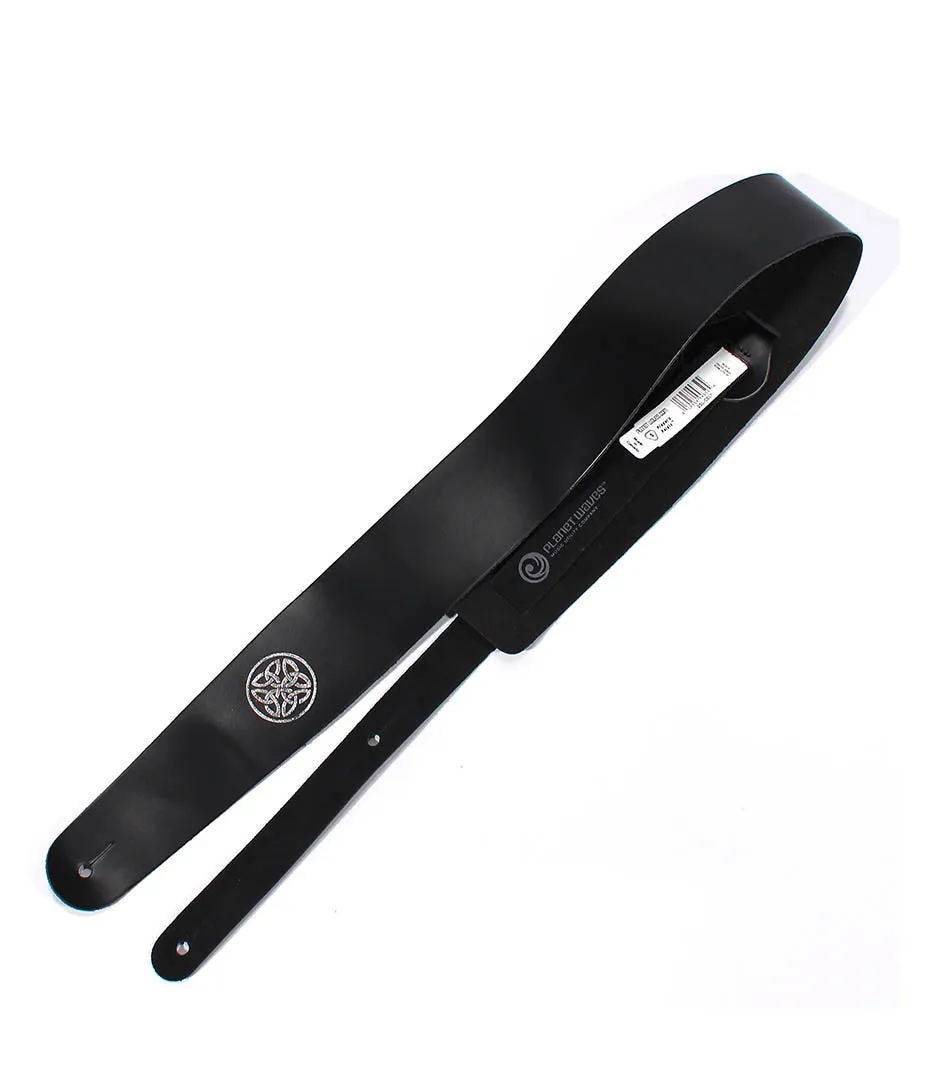 D'Addario 25L-CELT Icon Collection 2.5" Leather Celtic Knot Guitar Strap