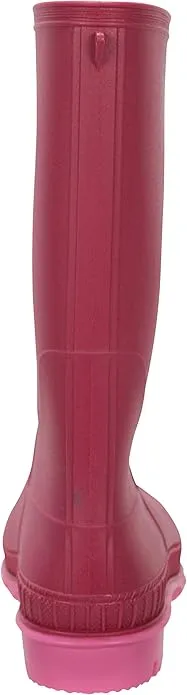 Mountain Warehouse Plain Kids Wellies - Waterproof, Soft Jersey Lined Wellington Boots with Gripped Sole for Boys & Girls