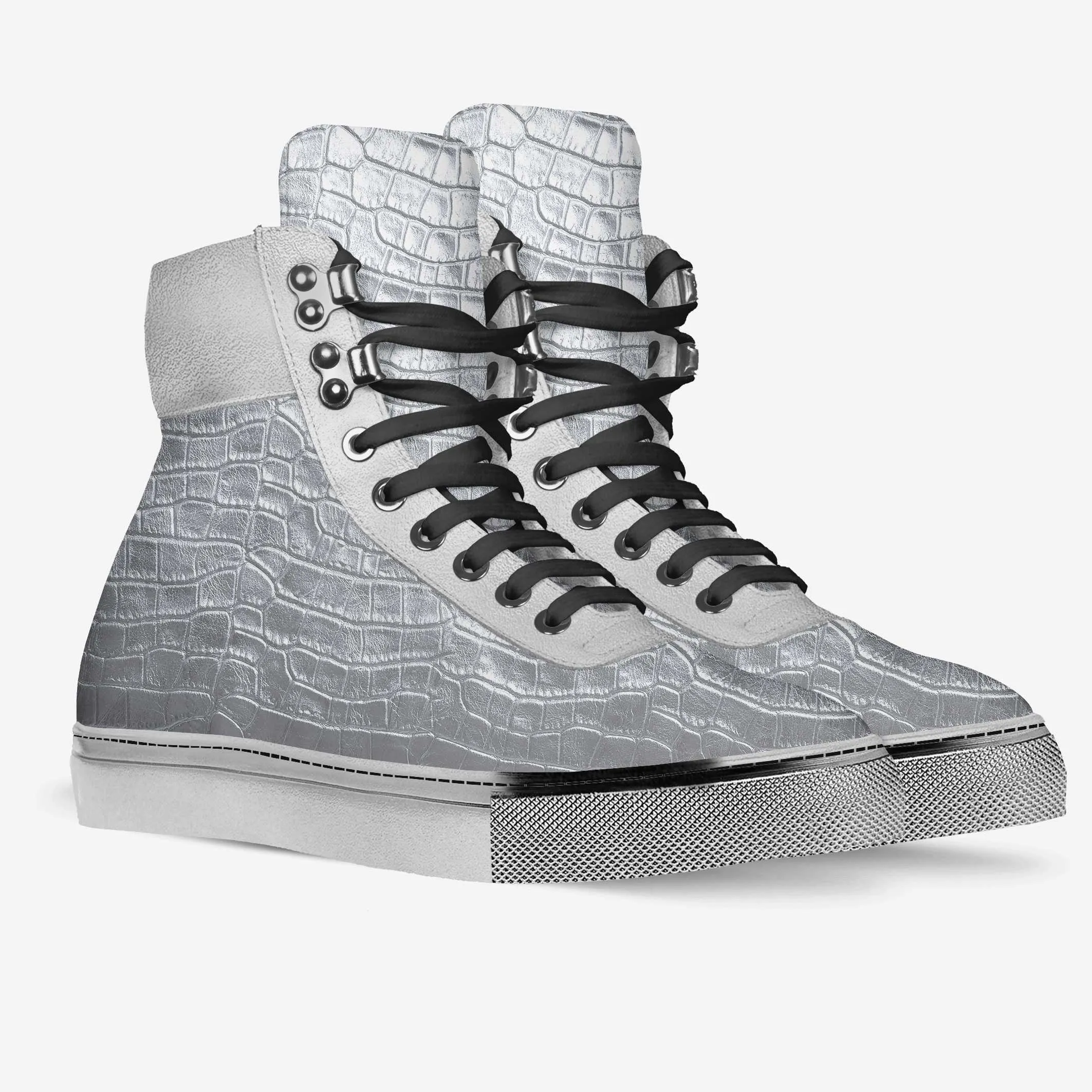 SILVER ALLIGATOR MOUNTAIN BOOT