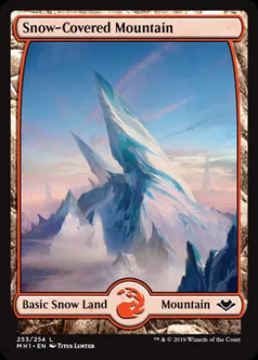 Snow-Covered Mountain Modern Horizons #253 MTG Single