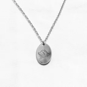 Sterling Silver Voyager Charm Necklace - Mountain Peaks